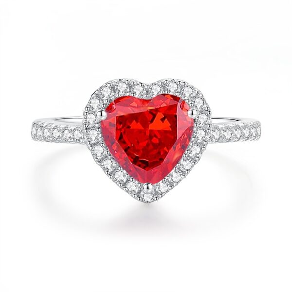 Ruby Pigeon Blood Red Ring Vintage T Square Diamond S925 Silver