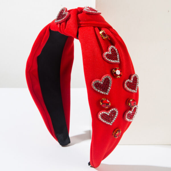 Valentine's Day Headband Knotted Love Accessories - Image 4